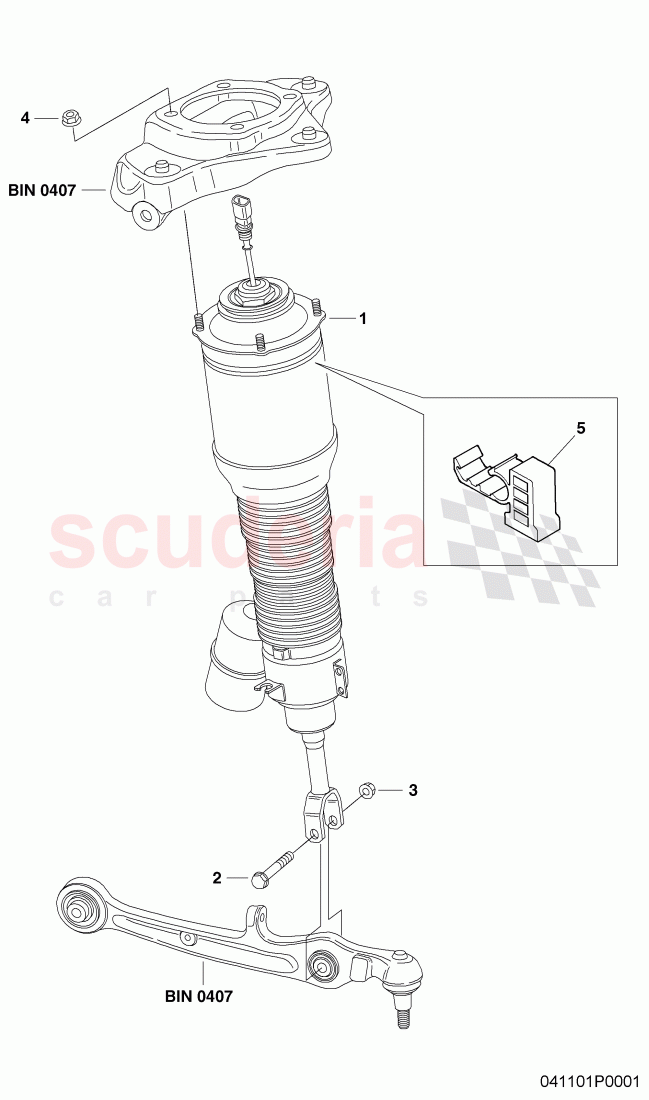 air spring of Bentley Bentley Continental Supersports (2009-2011)