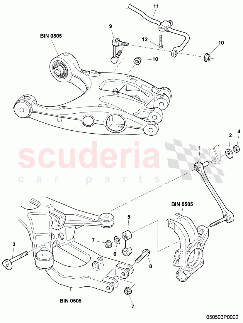 track control arm, complete of Bentley Bentley Continental GTC (2006-2010)