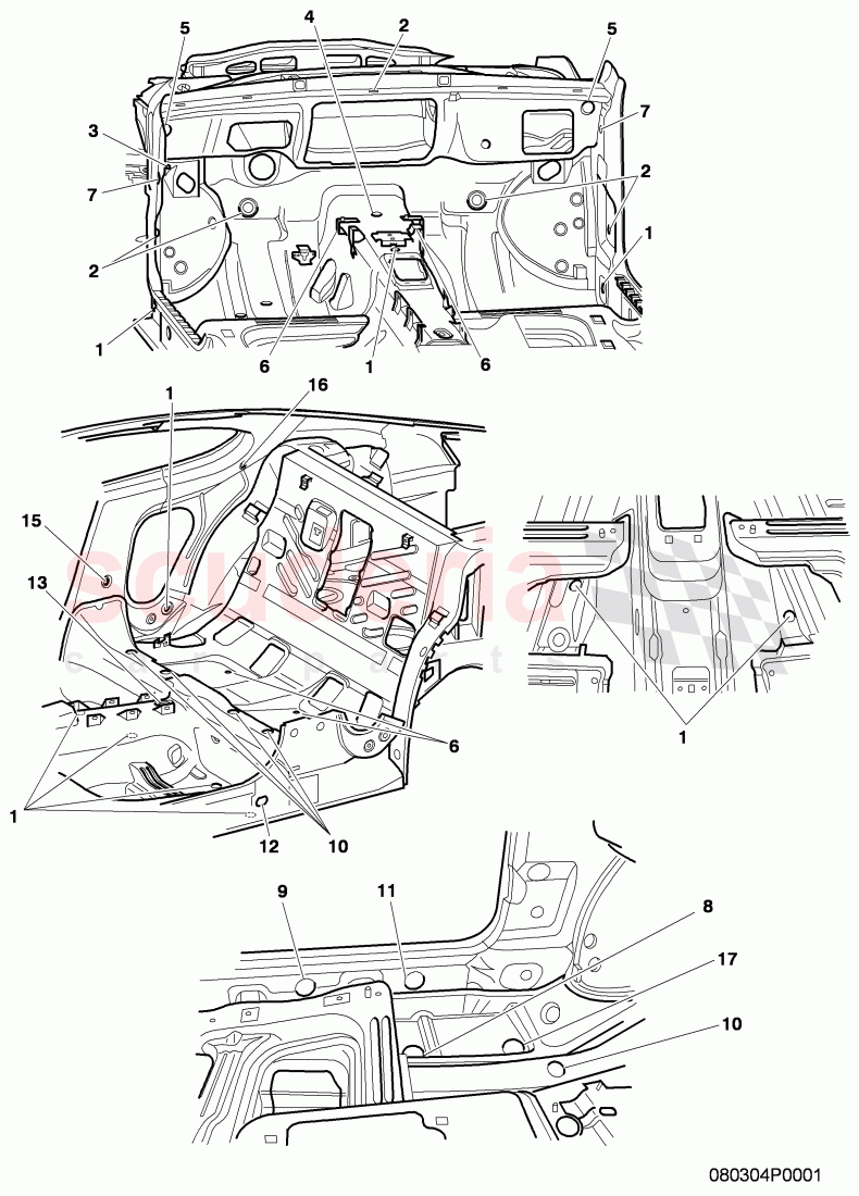 fasteners of Bentley Bentley Continental GT (2003-2010)