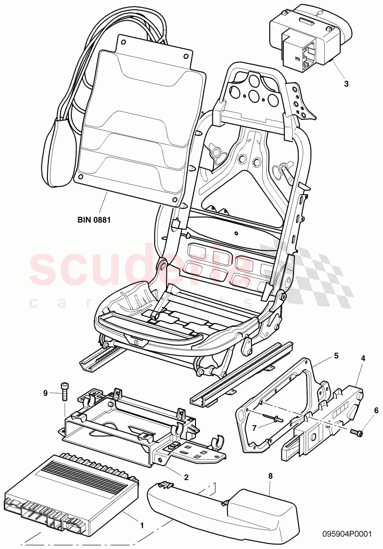 Seat and Backrest Adjustment of Bentley Bentley Continental GTC (2006-2010)