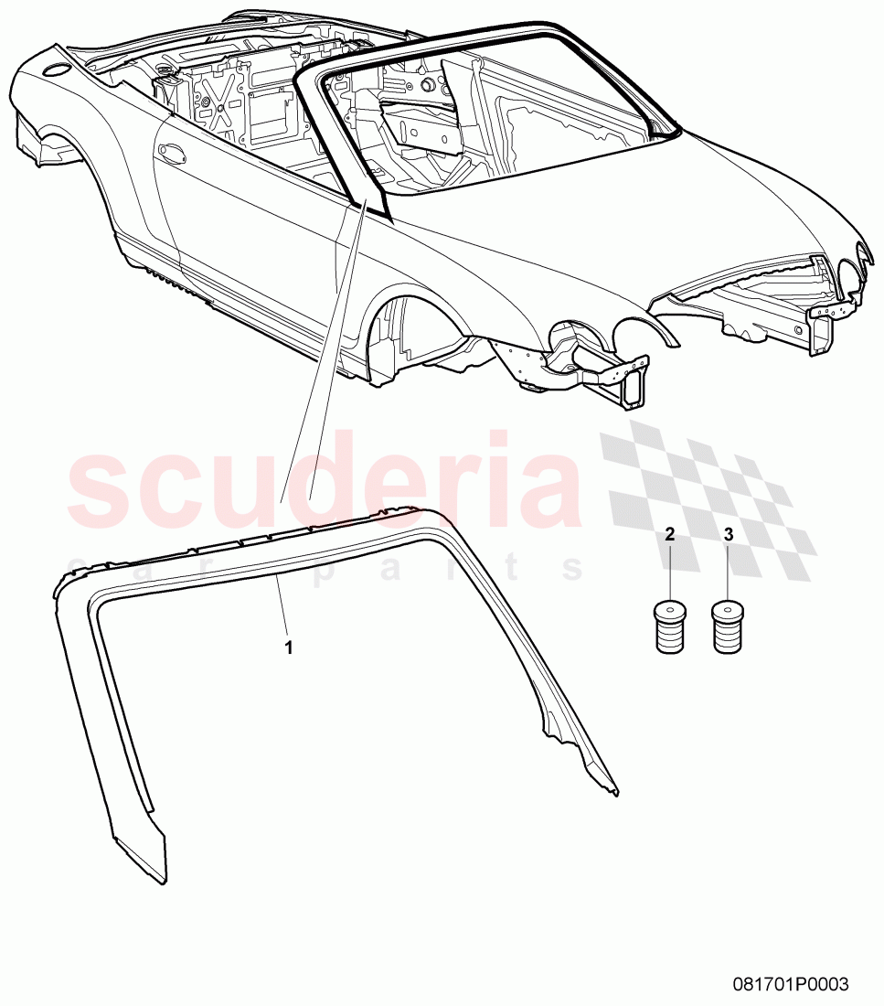 roof of Bentley Bentley Continental GTC (2006-2010)