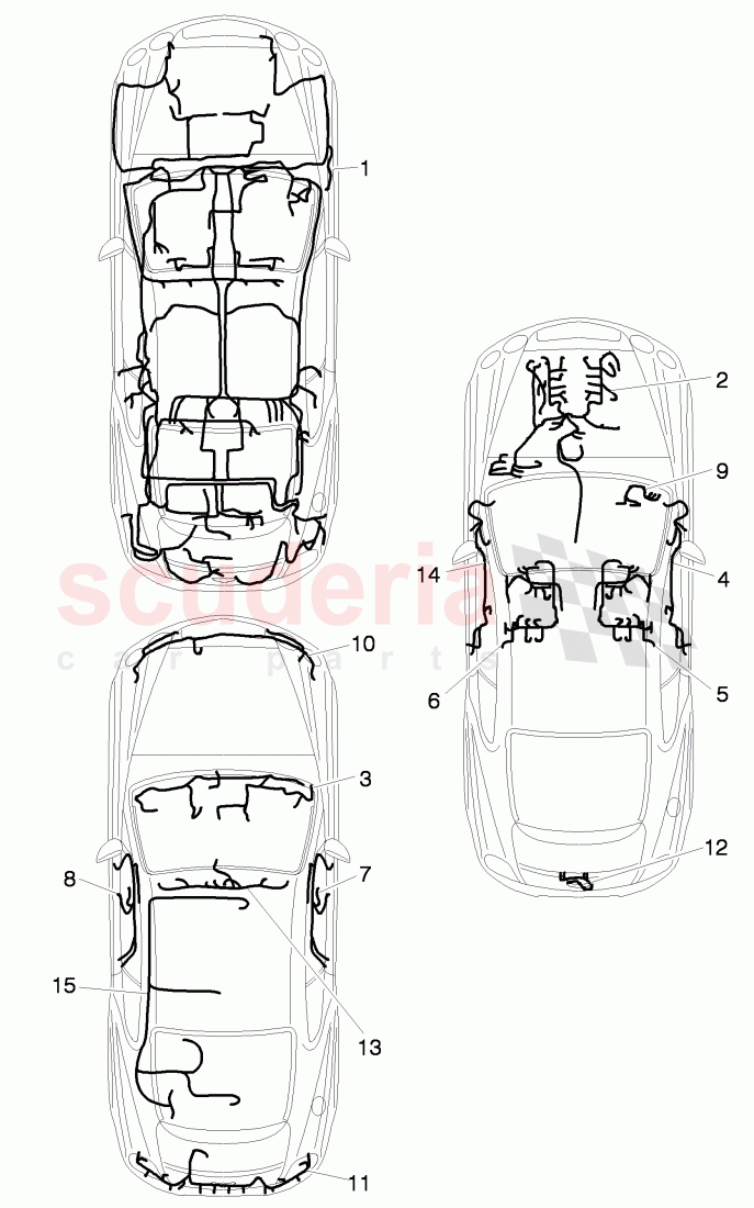 wiring harnesses, D - MJ 2012>> of Bentley Bentley Continental Supersports (2009-2011)