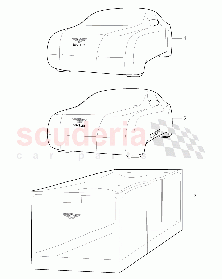 Original Accessories, Car cover of Bentley Bentley Continental Supersports (2009-2011)