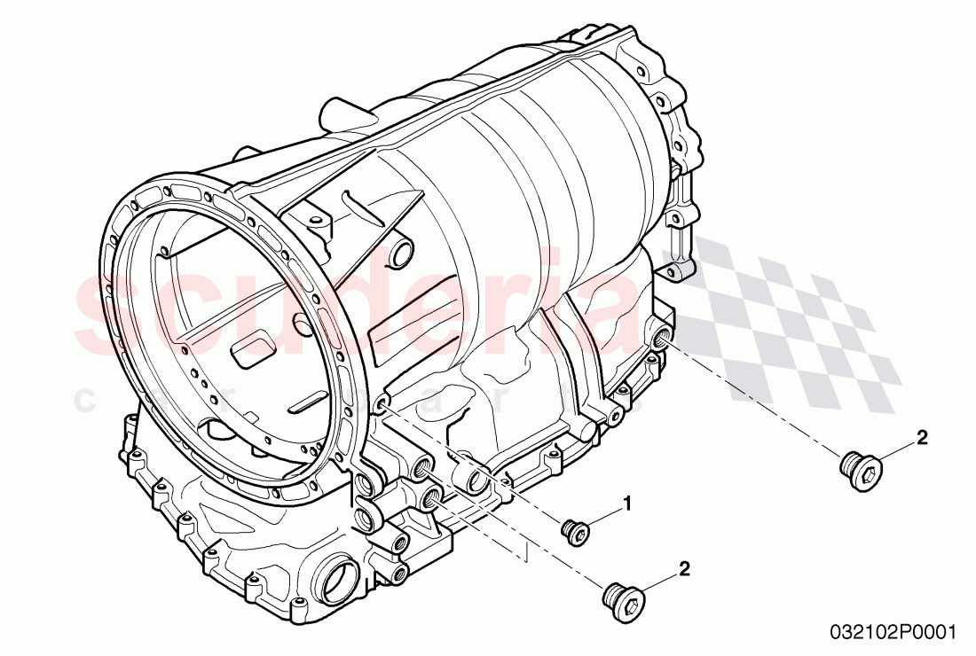 threaded plug, transmission case of Bentley Bentley Continental GTC (2006-2010)