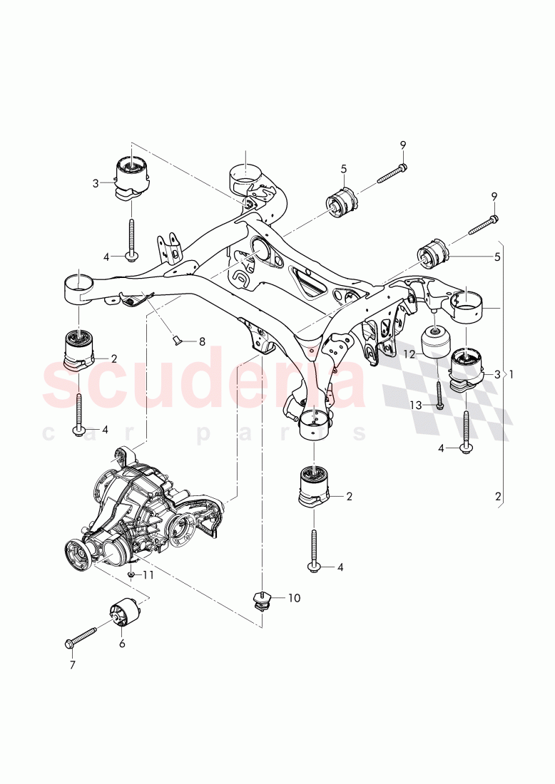 sub frame of Bentley Bentley Bentayga (2015+)