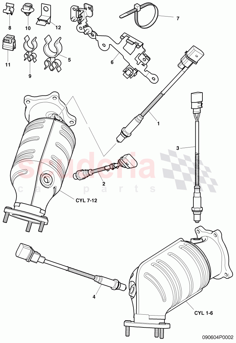 oxygen sensor, D >> - MJ 2006 of Bentley Bentley Continental GT (2003-2010)