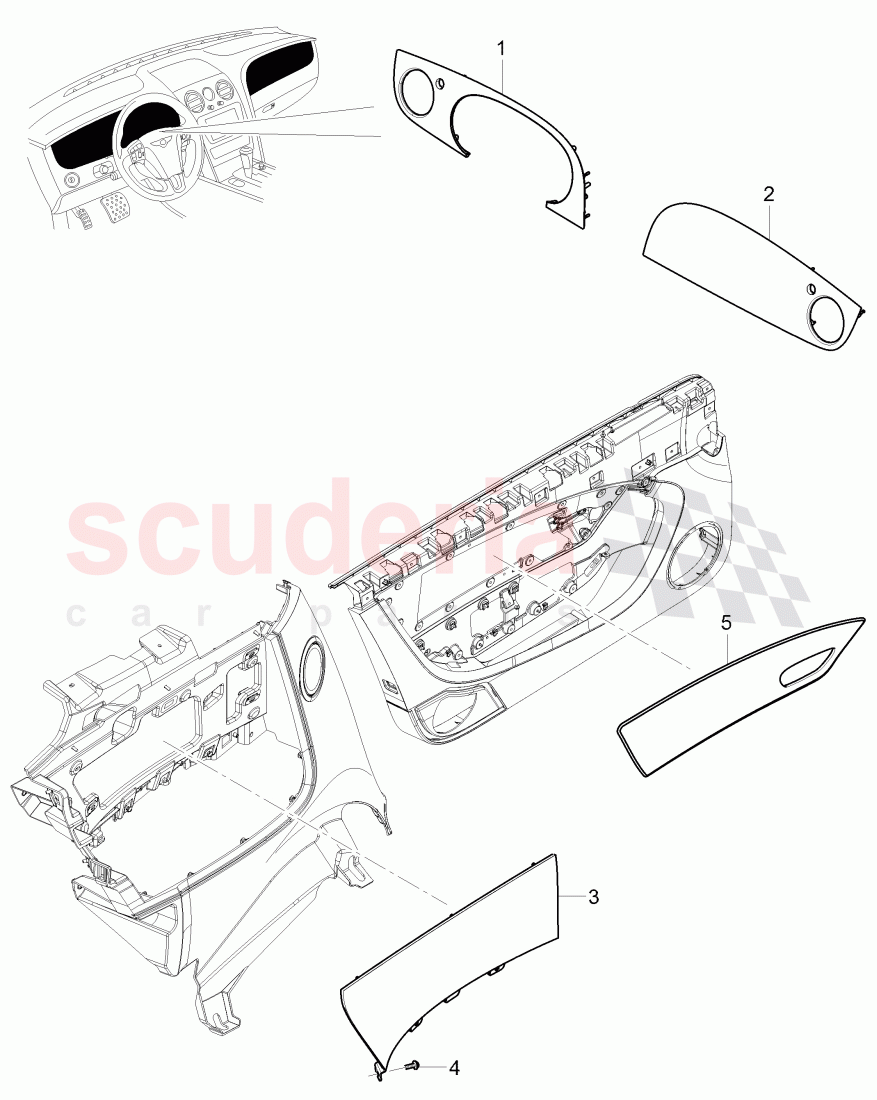 Original Accessories, Interior equipment of Bentley Bentley Continental GT (2011-2018)