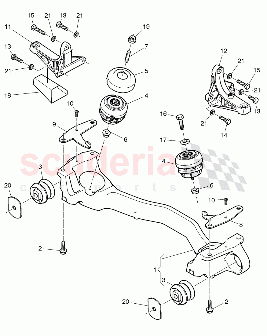 Engine mounting, D >> - MJ 2016 of Bentley Bentley Mulsanne (2010+)