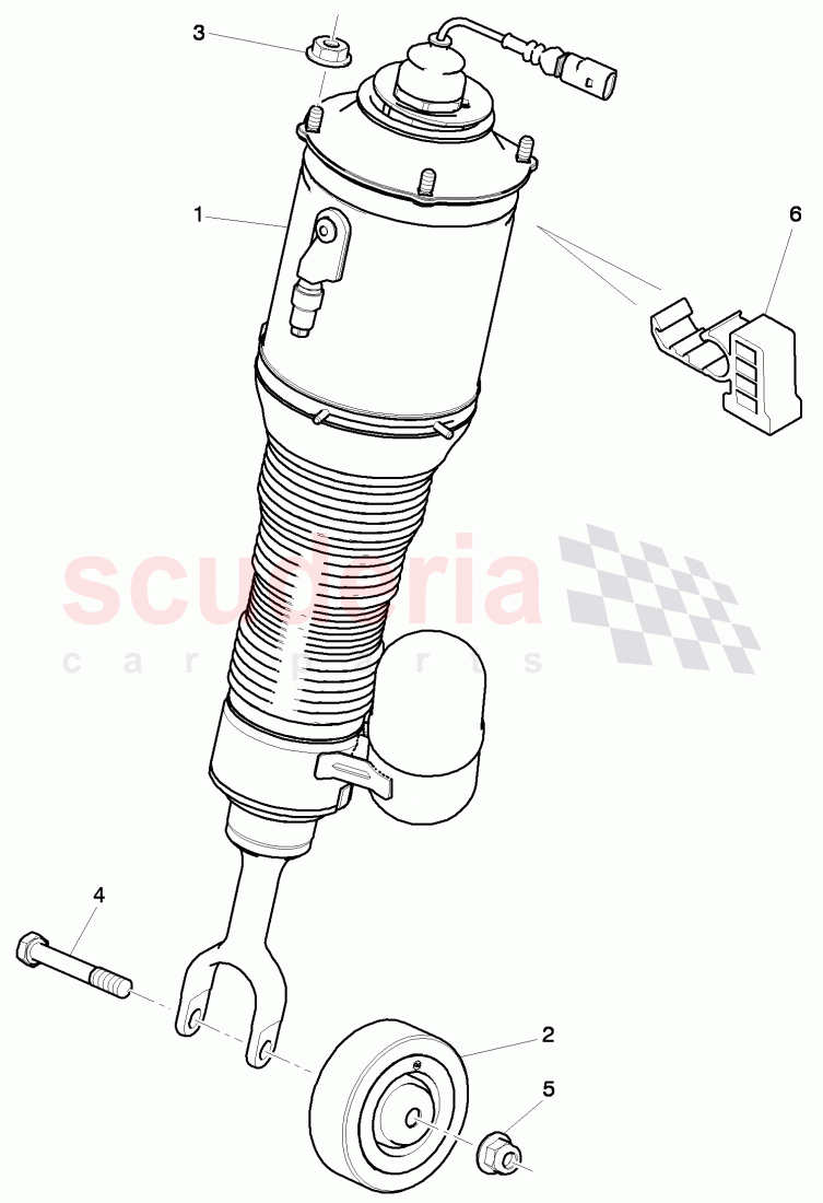 air spring damper of Bentley Bentley Continental GTC (2011+)