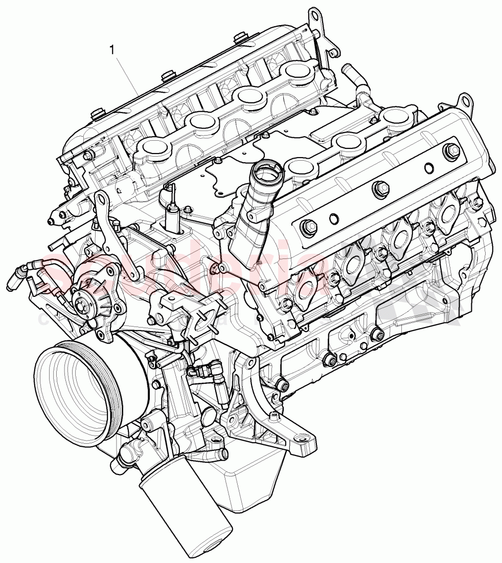 long block, Parts set for engine and gear lowering, D - MJ 2016>> - MJ 2016 of Bentley Bentley Mulsanne (2010+)