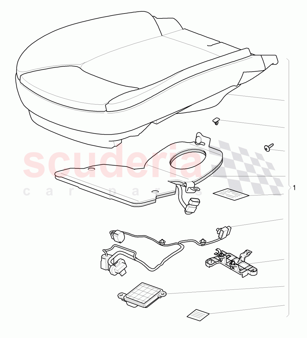 Service kit, PODS (Passive Occupant, Detection System), D - MJ 2018>> of Bentley Bentley Mulsanne (2010+)