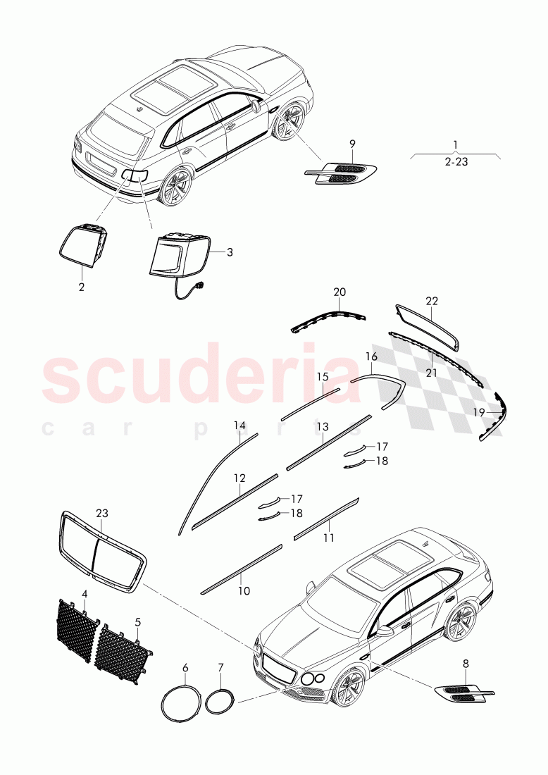 Original Accessories of Bentley Bentley Bentayga (2015+)