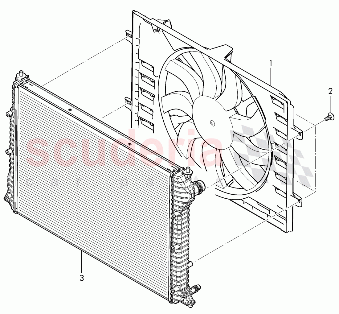 electric fan with fan cowl of Bentley Bentley Continental Supersports Convertible (2017+)