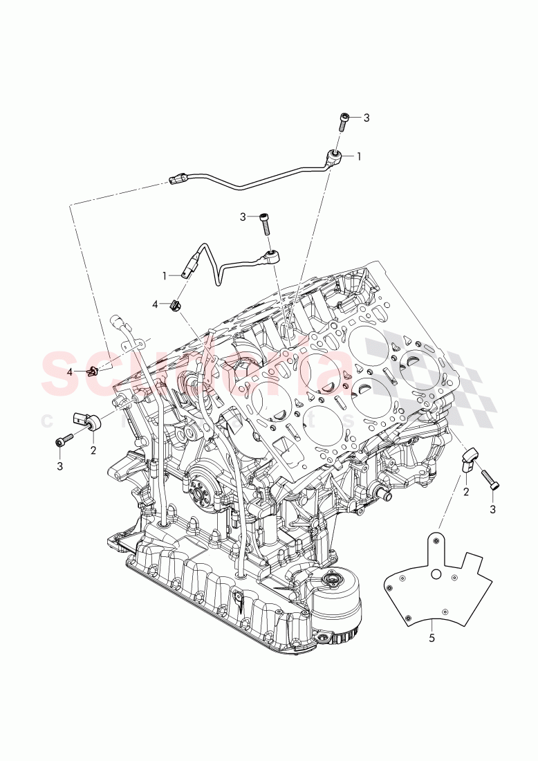 knock sensor, knock sensor with harness of Bentley Bentley Bentayga (2015+)