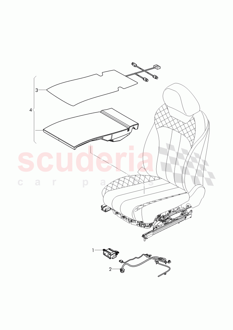 For vehicles with passenger, occupant detection (POD) of Bentley Bentley Bentayga (2015+)