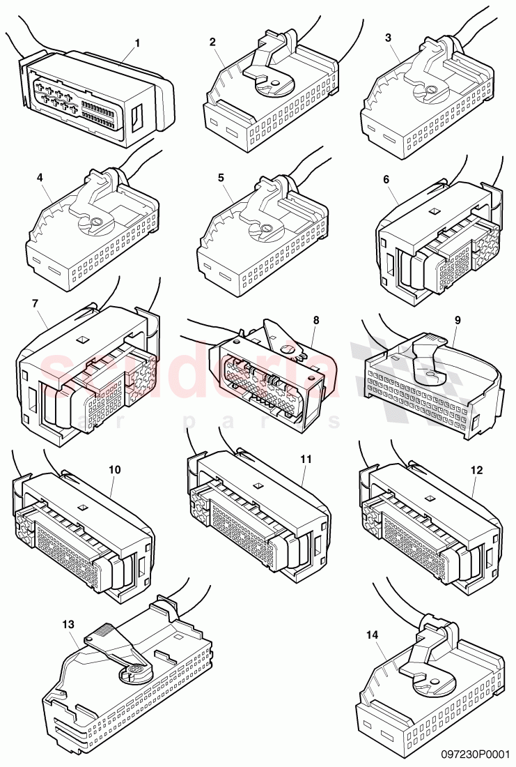 housing for cable connector of Bentley Bentley Continental Supersports (2009-2011)