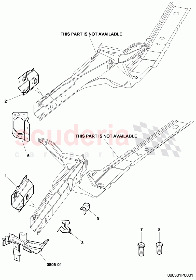 Longeron of Bentley Bentley Continental GTC (2006-2010)