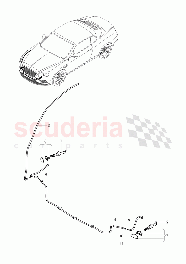 headlamp, thrust washer of Bentley Bentley Continental Supersports Convertible (2017+)