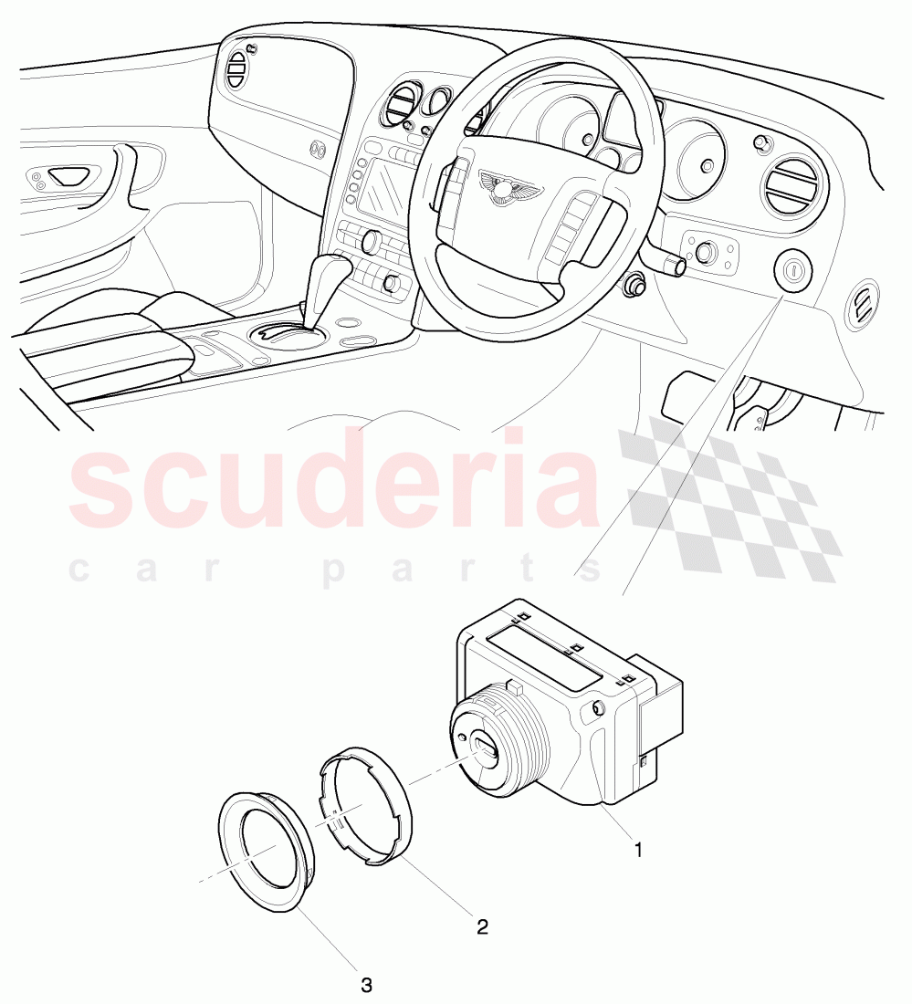 ignition starter switch of Bentley Bentley Continental GT (2003-2010)