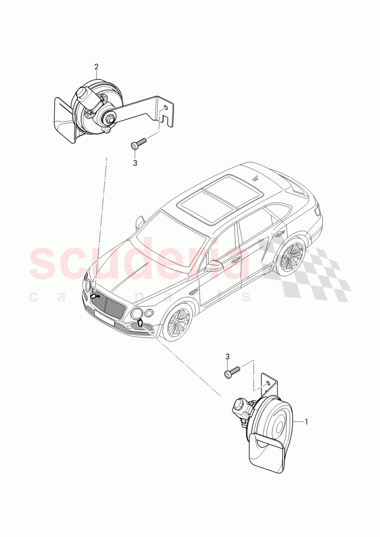 horn of Bentley Bentley Bentayga (2015+)