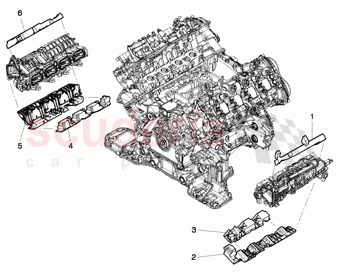 sound baffle, fuel injection systems of Bentley Bentley Continental GTC (2011+)