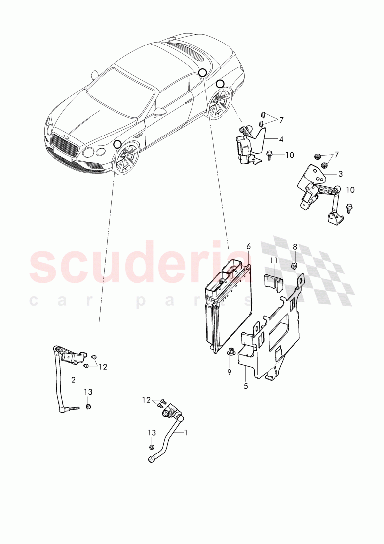 self levelling sensor of Bentley Bentley Continental Supersports Convertible (2017+)