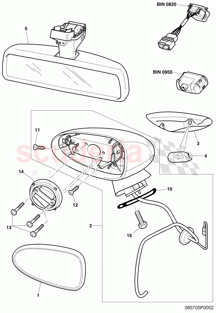 Interior/exterior mirror, D >> - MJ 2009 of Bentley Bentley Continental Flying Spur (2006-2012)