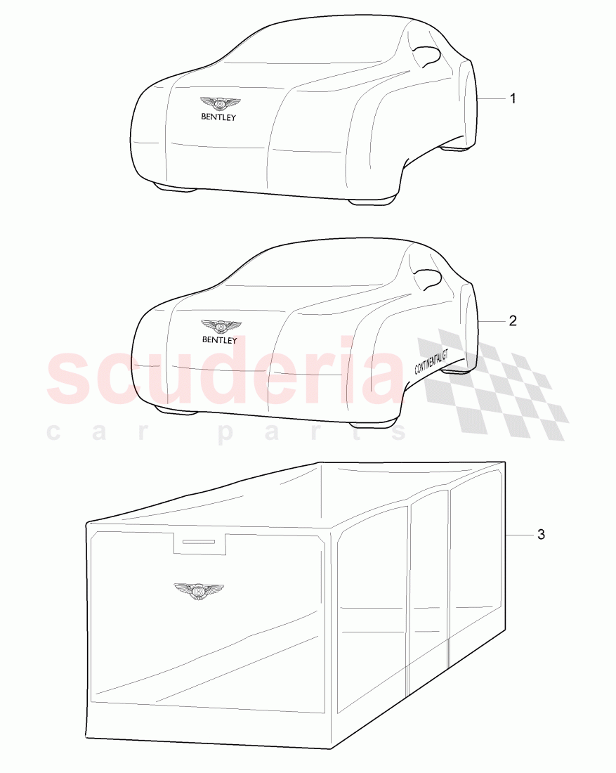 Original Accessories, Car cover of Bentley Bentley Continental GT (2011-2018)