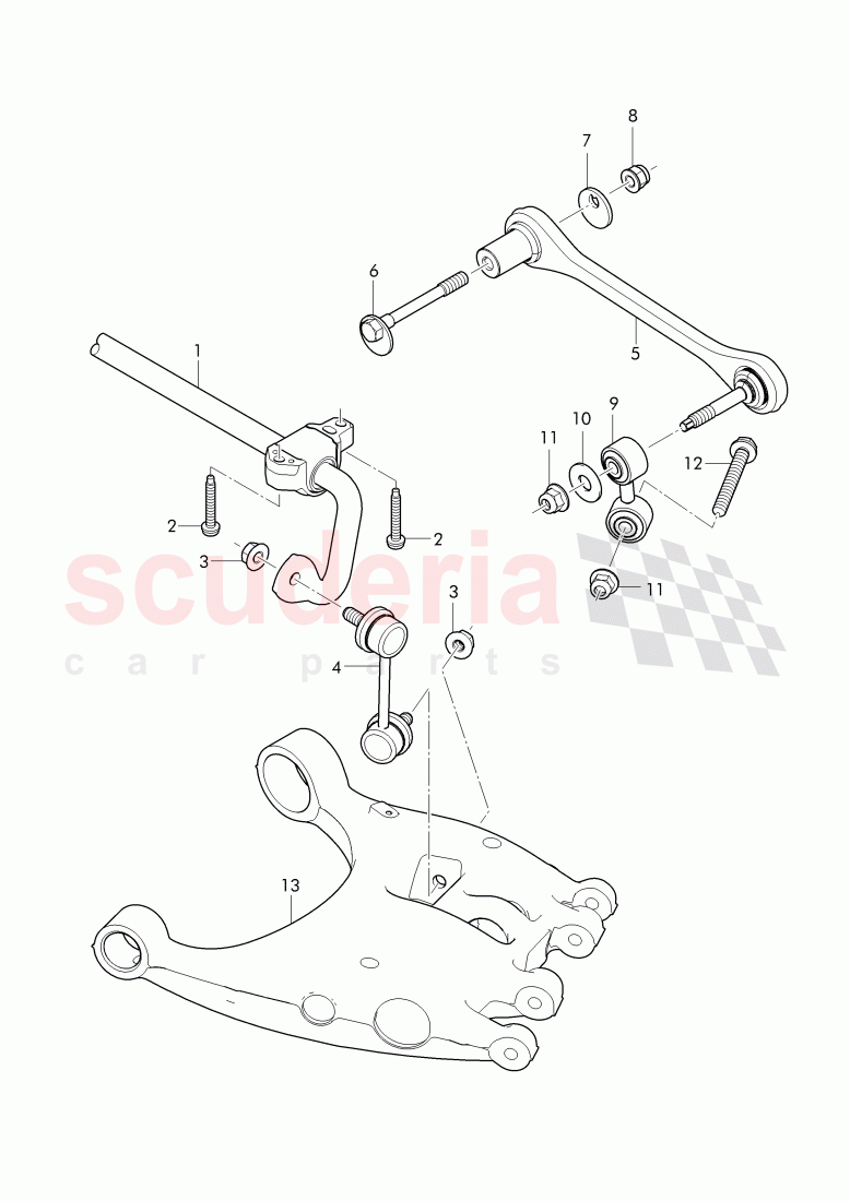 stabilizer, complete, track control arm, complete of Bentley Bentley Continental GTC (2011+)