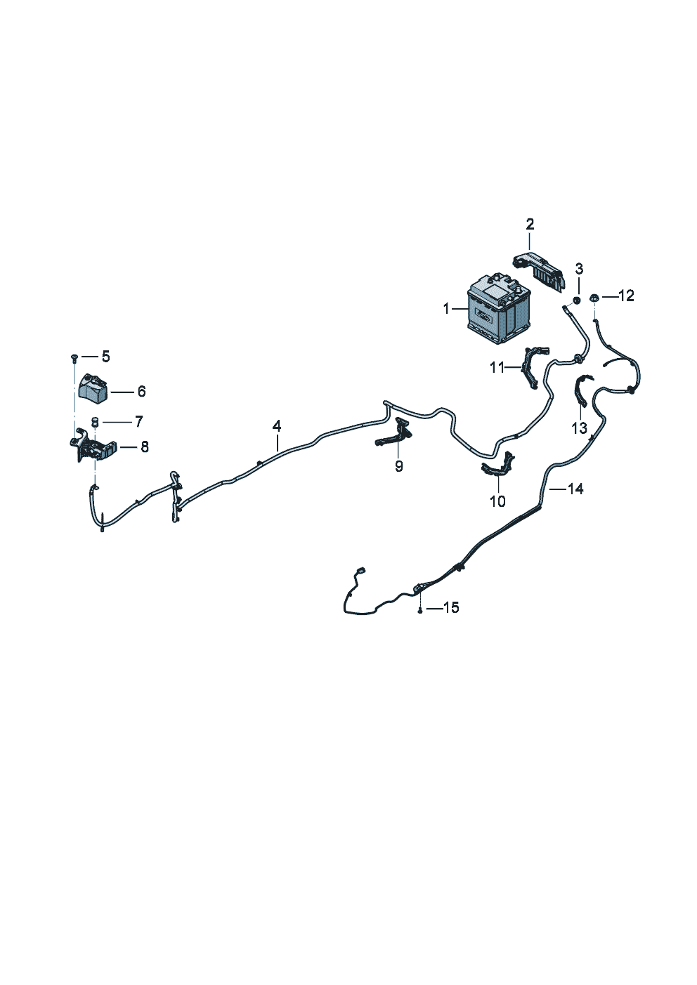 Wiring set for battery +
Wiring set for electro-
mechanical power steering of Bentley Bentley Continental GT Convertible (2025)