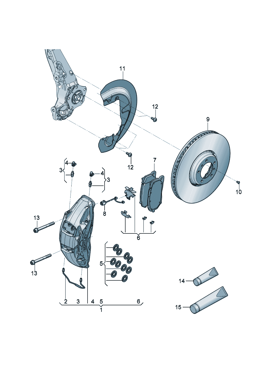 Fixed-calliper brake
Brake disc (vented)
Cover plate for brake disc of Bentley Bentley Continental GT Convertible (2025)