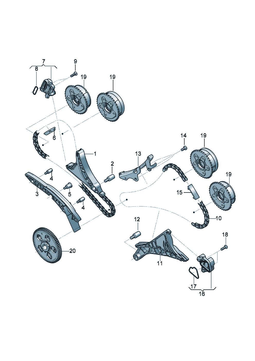 timing chain
slide rail
chain tensioner of Bentley Bentley Continental GT Convertible (2025)