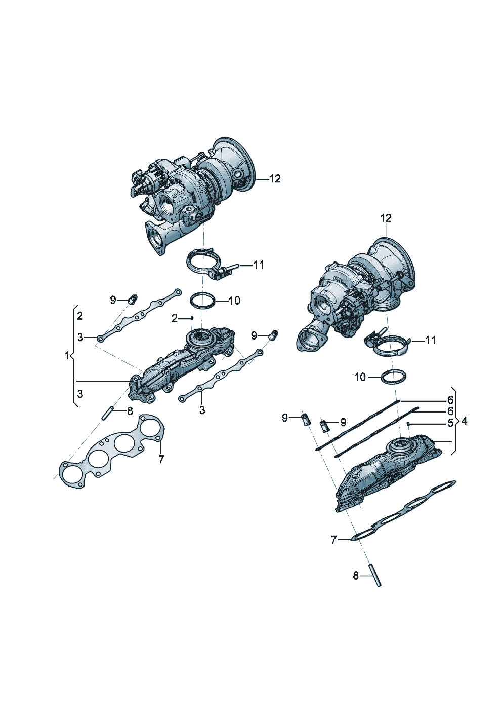 Exhaust manifolds of Bentley Bentley Continental GT Convertible (2025)