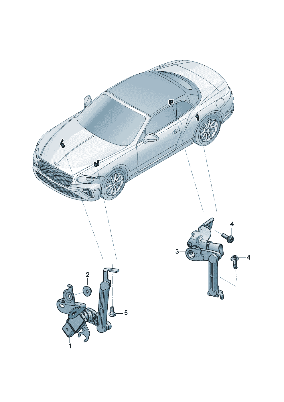 Sensor for headlight range
control of Bentley Bentley Continental GT Convertible (2025)