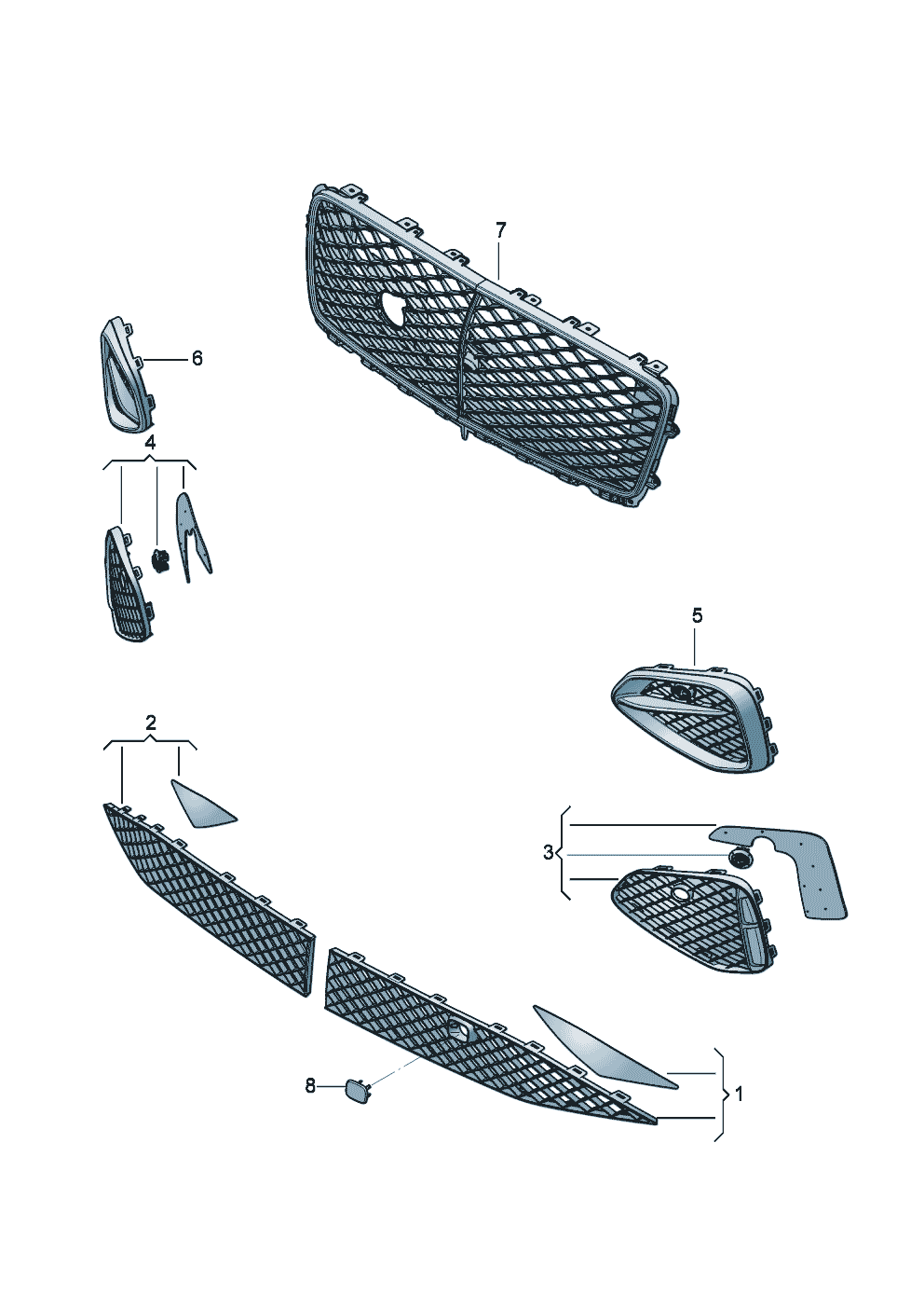 Air guide grille of Bentley Bentley Continental GT Convertible (2025)