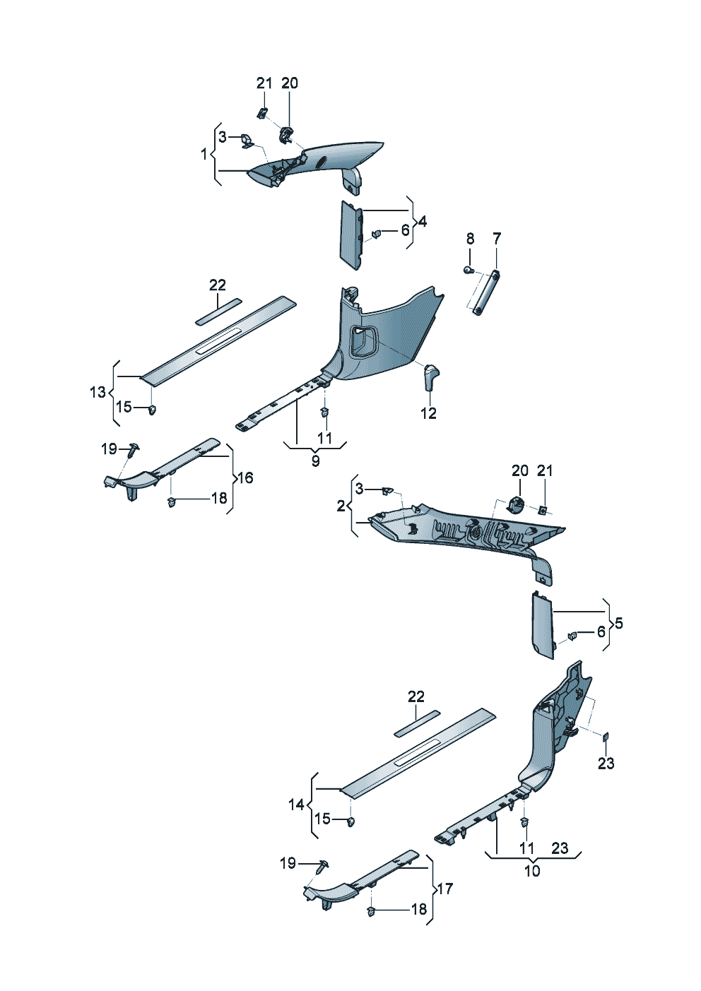 side trim panels of Bentley Bentley Continental GT Convertible (2025)