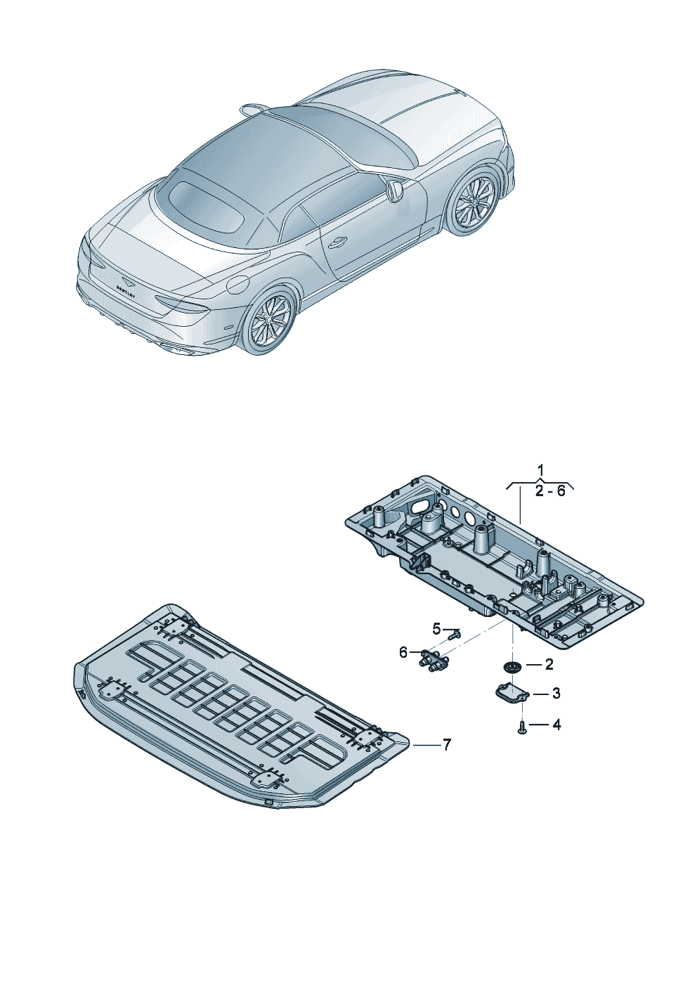 Luggage compartment floor of Bentley Bentley Continental GT Convertible (2025)