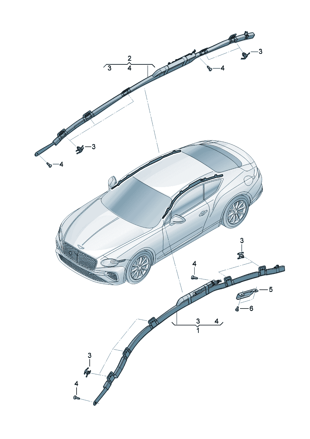 Head airbag unit of Bentley Bentley Continental GT (2017) 