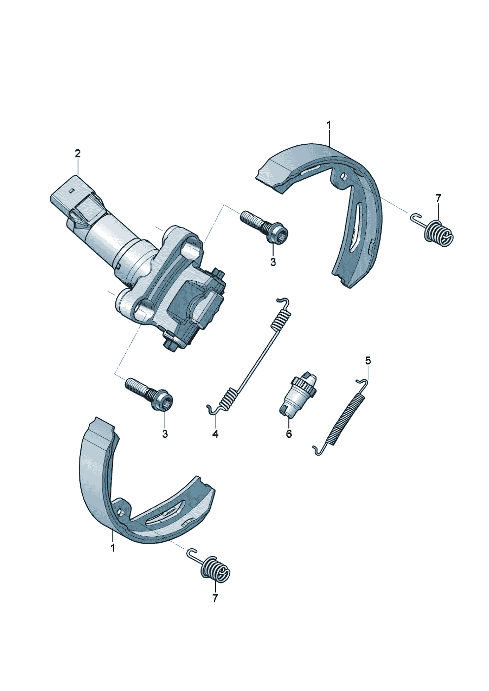 Parking brake of Bentley Bentley Continental GT (2017) 