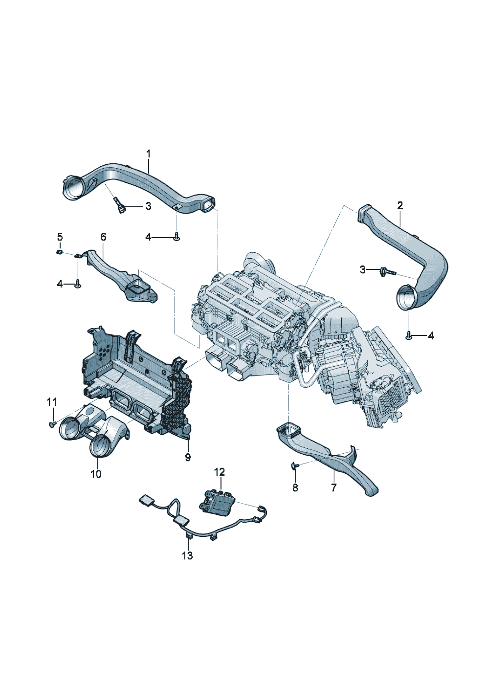 Air channel for pass. cabin
heater of Bentley Bentley Continental GT (2017) 