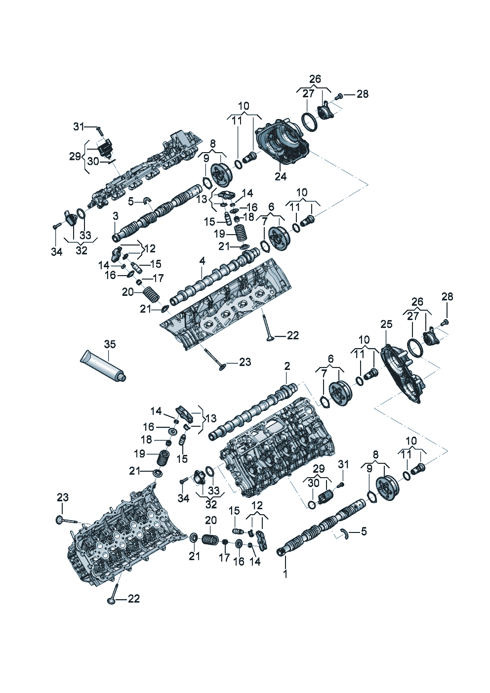 camshaft, valves
camshaft adjuster unit
Position sensor of Bentley Bentley Continental GT (2017) 