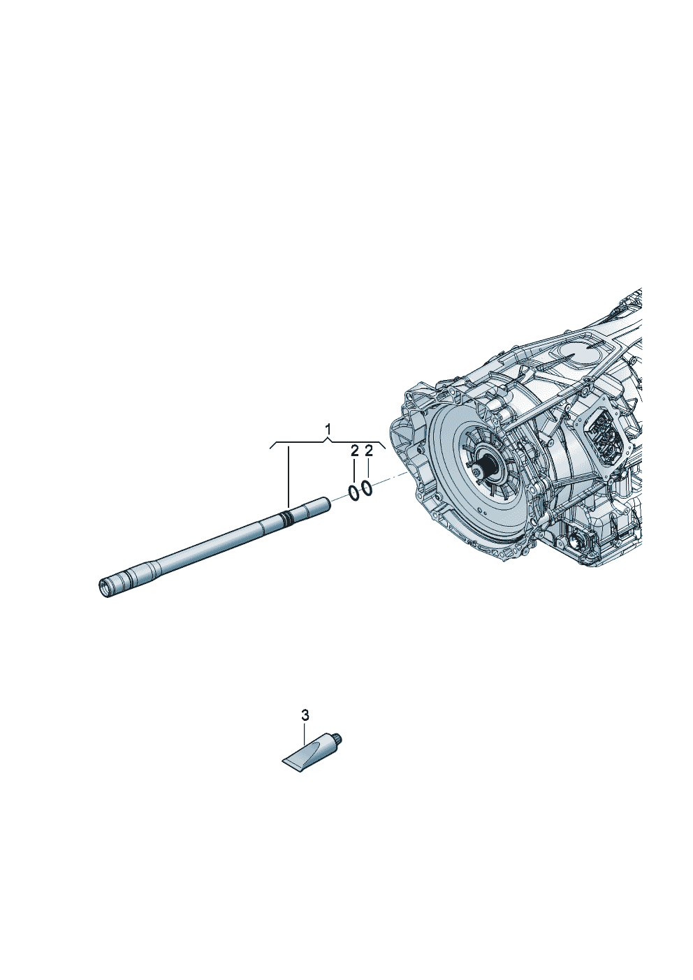 Hollow output shaft
for front axle differential of Bentley Bentley Continental GT (2017)