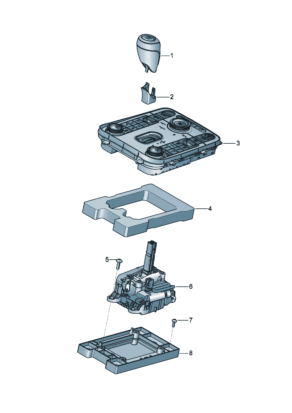 Selector mechanism of Bentley Bentley Continental GT (2017)