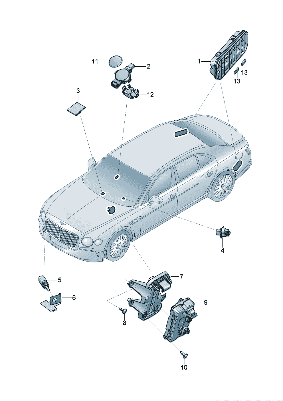 Air conditioning
additional equipment of Bentley Bentley Continental Flying Spur (2025) 