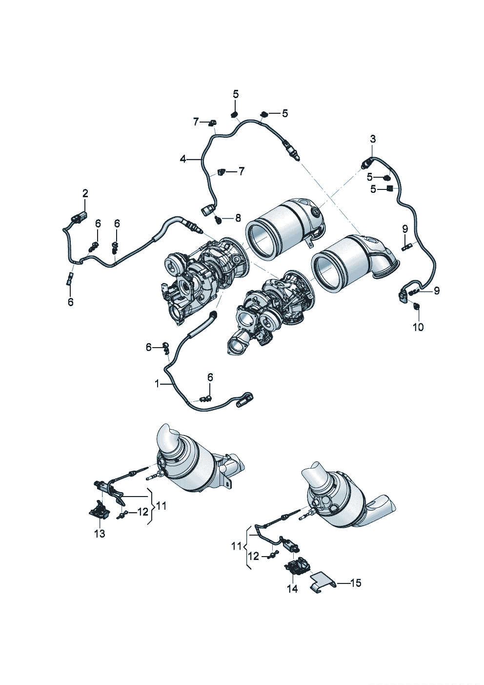 Lambda probe
Holder for lambda probe
Exhaust gas temperature sender of Bentley Bentley Continental Flying Spur (2025) 