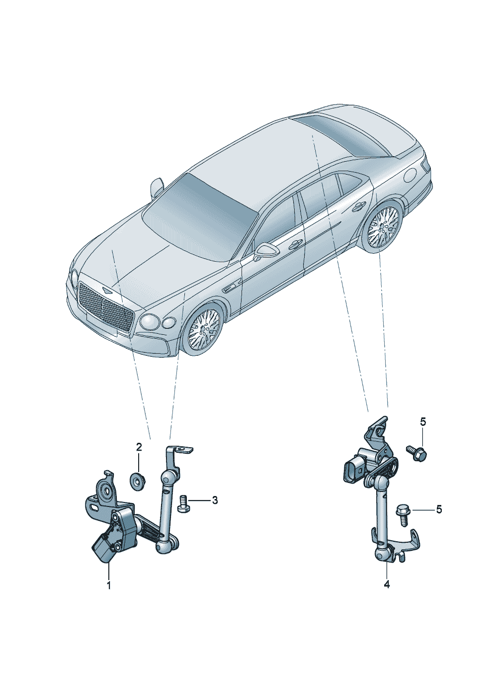 Sensor for headlight range
control of Bentley Bentley Continental Flying Spur (2025) 