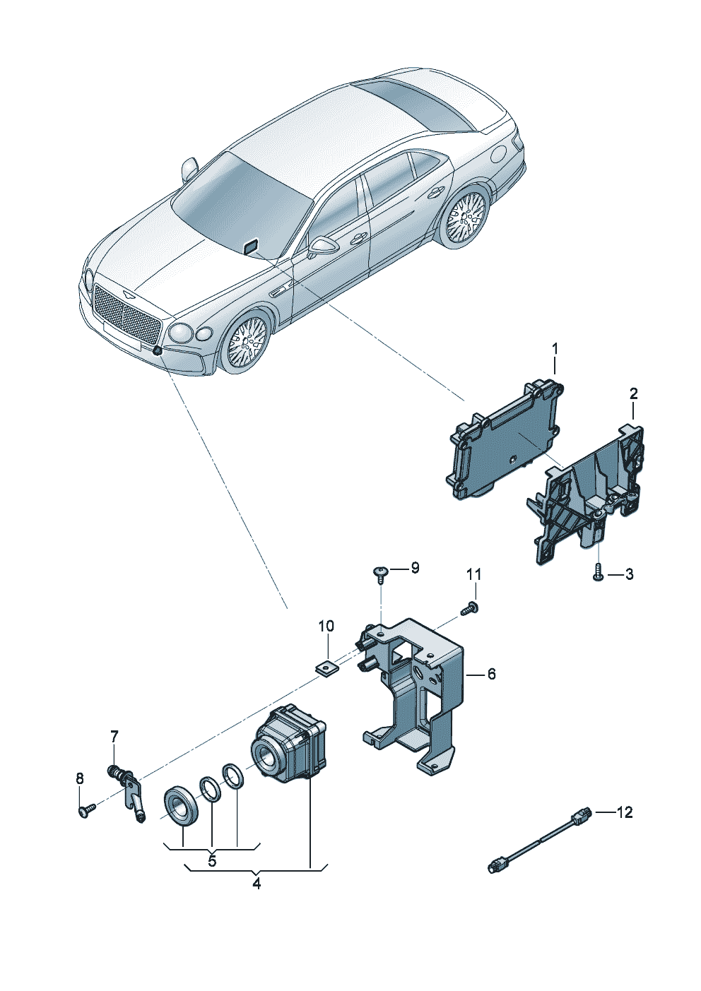 Camera for night-vision system of Bentley Bentley Continental Flying Spur (2025) 