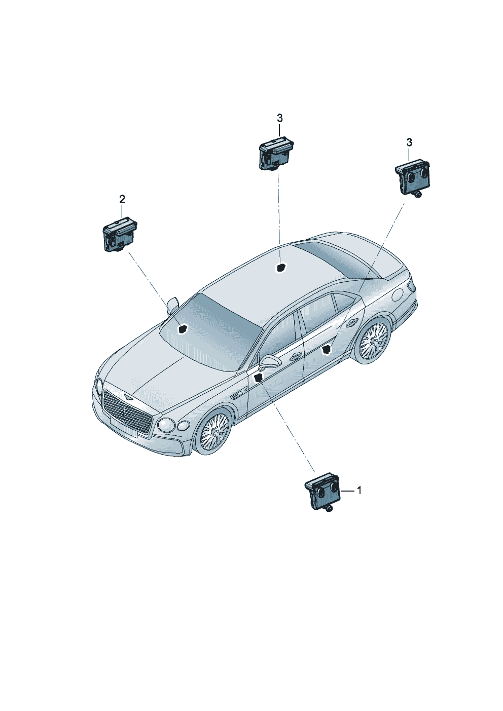 Door control unit of Bentley Bentley Continental Flying Spur (2025) 