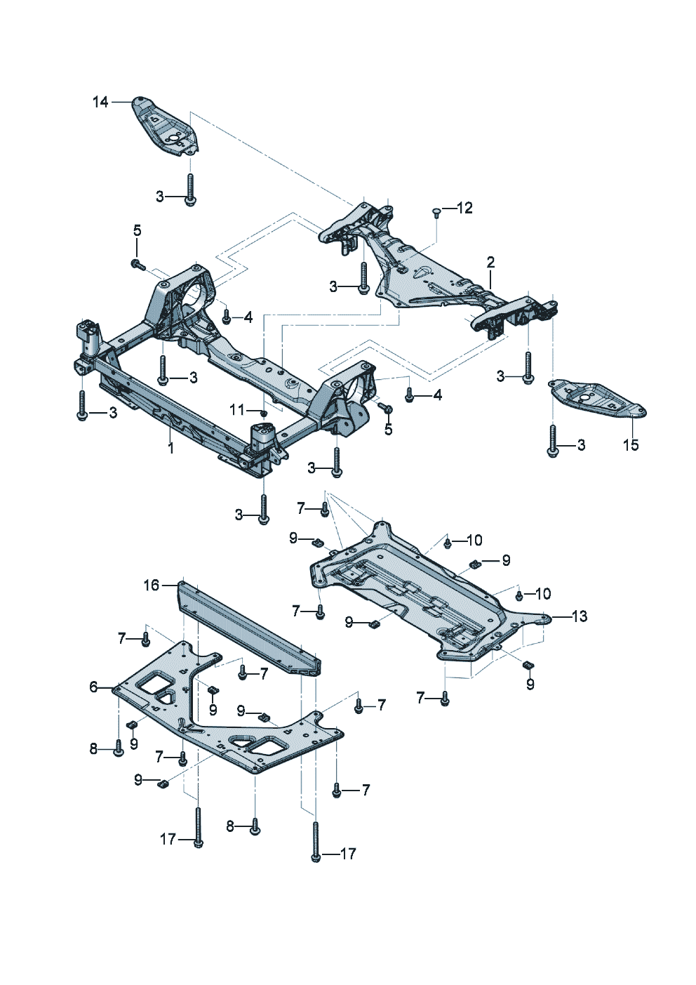 Support frame of Bentley Bentley Continental Flying Spur (2025) 