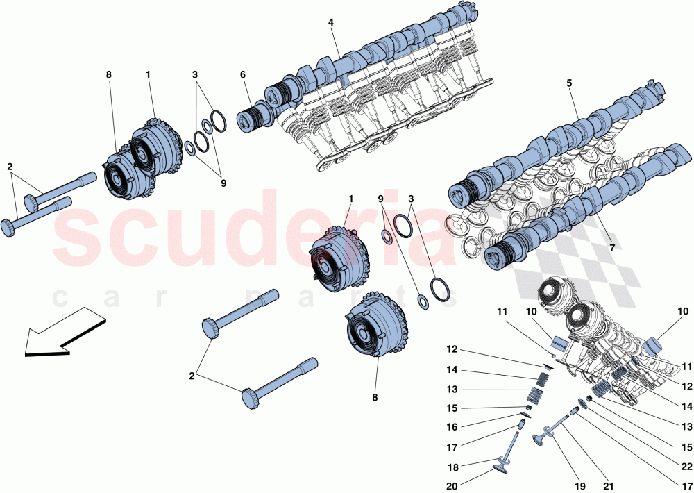 TIMING SYSTEM - TAPPETS of Ferrari Ferrari 458 Speciale Aperta